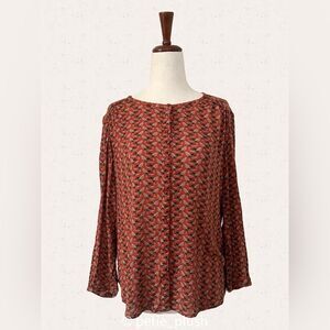 Hinge -3/4 Sleeve Button-Down Blouse- Size: Medium - EUC